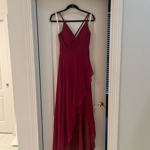 Azazie Musa bridesmaid dress size A4 (no alterations) color Burgundy